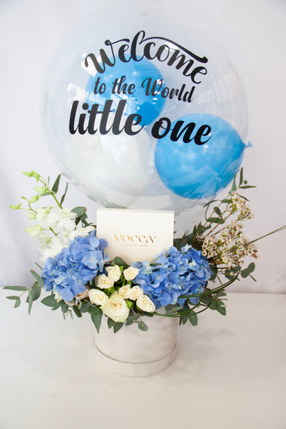 Welcome Baby  Flowers , Chocolates & Balloons